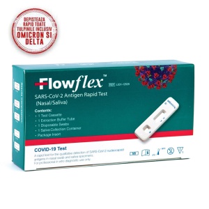 Test rapid antigen 2 in 1 saliva/nazal Flowflex – 1 buc