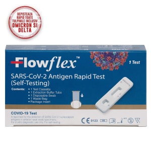 Test Rapid Antigen, Covid-19, Flowflex, Nazofaringian, 1 Test/Cutie, CE 0123