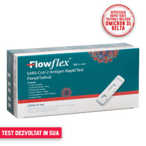 Teste Rapide 2 in 1 Saliva/Nazal COVID-19 Antigen, Flowflex, set 5 teste