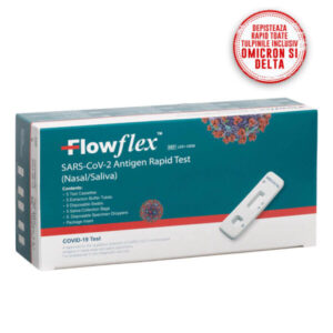 Teste Rapide 2 in 1 Saliva/Nazal COVID-19 Antigen, Flowflex, set 5 teste