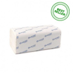 Prosoape de hartie pliate Tip V, Albe, LUCART, 150 de foi/pachet
