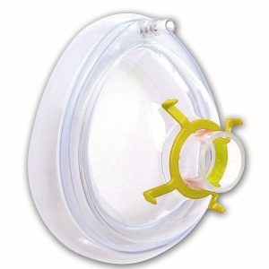 Masti de anestezie sterile nr. 3 cu balonas gonflabil, transparente, cu supapa si inel de fixare, ambalate unitar, pentru adulti si copii