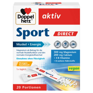 Supliment alimentar Doppelherz Aktiv Sport Direct, 20 plicuri Supliment alimentar Doppelherz Aktiv Sport Direct, 20 plicuri