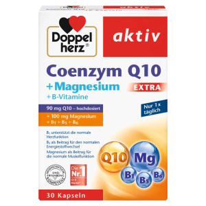 Supliment Alimentar Doppelherz Aktiv Coenzima Q10 Extra + Magneziu, 30 comprimate Supliment Alimentar Doppelherz Aktiv Coenzima Q10 Extra + Magneziu, 30 comprimate