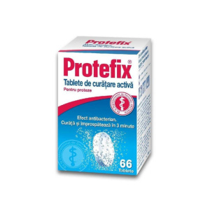 Tablete de Curatare Proteza Dentara Protefix, 66 buc Tablete de Curatare Proteza Dentara Protefix, 66 buc