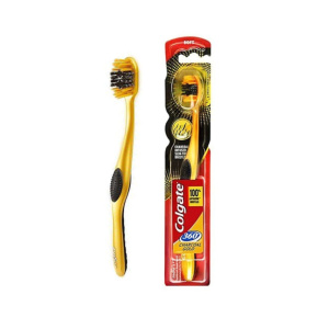 Periuta de Dinti Soft Colgate Charcoal Gold 360 Periuta de Dinti Soft Colgate Charcoal Gold 360