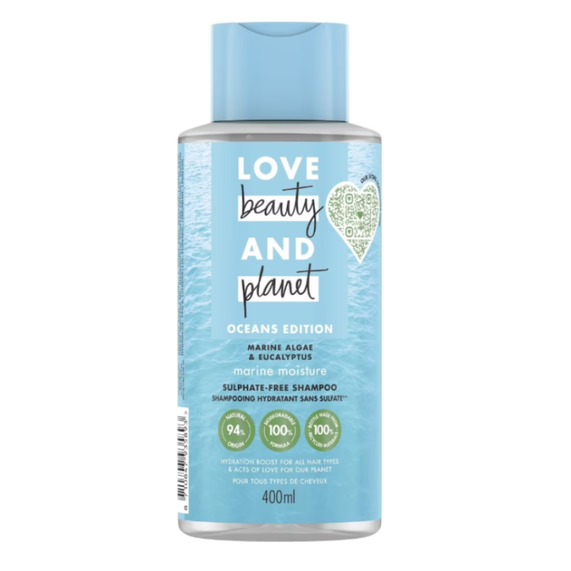 Sampon hidratant Love Beauty & Planet Alge Marine&Eucalipt, 400 ml