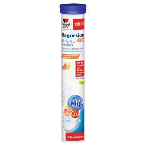 Supliment alimentar DOPPELHERZ MAGNEZIU 400+B1+B6+B12+ACID FOLIC, 15 comprimate efervescente Supliment alimentar DOPPELHERZ MAGNEZIU 400+B1+B6+B12+ACID FOLIC, 15 comprimate efervescente