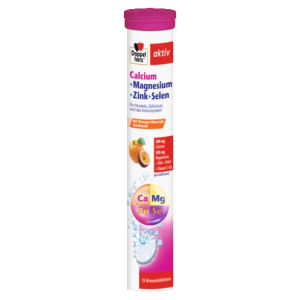 Supliment alimentar Doppelherz AKTIV CA+MG+ZN+SE, 15 comprimate efervescente Supliment alimentar Doppelherz AKTIV CA+MG+ZN+SE, 15 comprimate efervescente