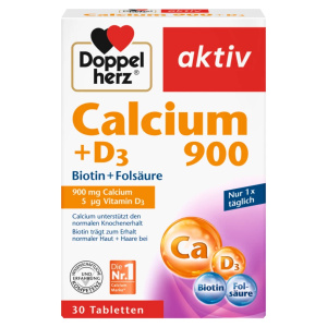 Supliment alimentar Doppelherz Calciu 900 + D3, 30 comprimate Supliment alimentar Doppelherz Calciu 900 + D3, 30 comprimate