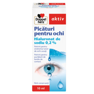 Supliment alimentar Doppelherz Aktiv PICATURI DE OCHI HYALUR 0.2%, 10 ml
