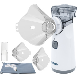 Aparat Aerosoli Profesional Lemann, portabil, avizat medical, tehnologie Mesh, silentios, ultrasonic culoare alb