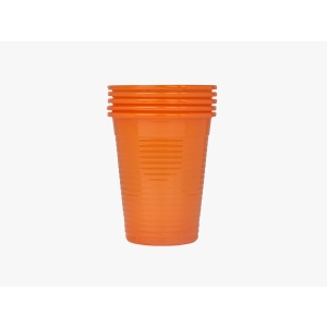 Pahare de plastic, orange, 100 buc (2 seturi x 50 buc)