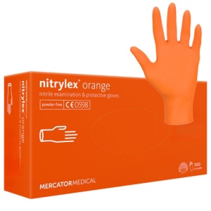 Manusi nitril nepudrate, Mercator Nitrylex Orange, Marimea S Manusi nitril nepudrate, Mercator Nitrylex Orange, Marimea S