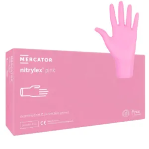Manusi nitril nepudrate, Mercator Nitrylex Roz, Marimea S Manusi nitril nepudrate, Mercator Nitrylex Roz, Marimea S