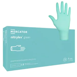 Manusi nitril nepudrate, Mercator Nitrylex Verzi, Marimea S Manusi nitril nepudrate, Mercator Nitrylex Verzi, Marimea S