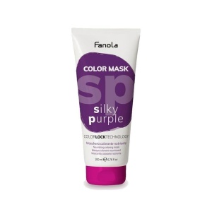 Fanola Color Mask masca hranitoare cu pigmenti colorati pentru revigorarea culorii Silky Purple 200 ml Fanola Color Mask masca hranitoare cu pigmenti colorati pentru revigorarea culorii Silky Purple 200 ml