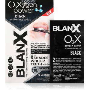 Benzi de albire BlanX O3X Strips Black – 10 benzi Benzi de albire BlanX O3X Strips Black – 10 benzi