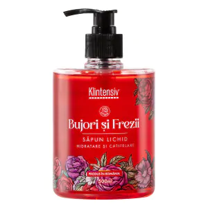 Klintensiv Sapun lichid-Bujori si frezie 500 ml Klintensiv Sapun lichid-Bujori si frezie 500 ml