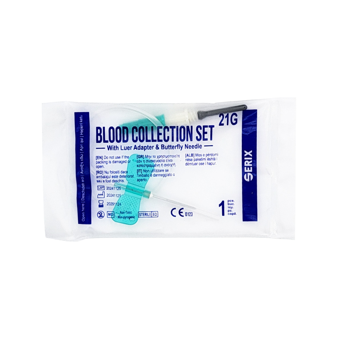 set-100-ace-colectare-recoltare-sange-tip-fluturas-21g-serix