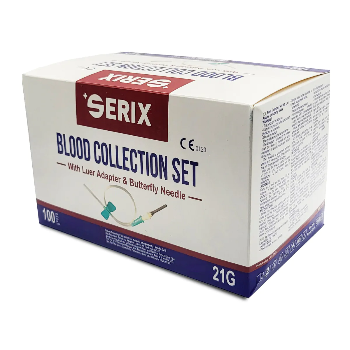 set-100-ace-colectare-recoltare-sange-tip-fluturas-21g-serix