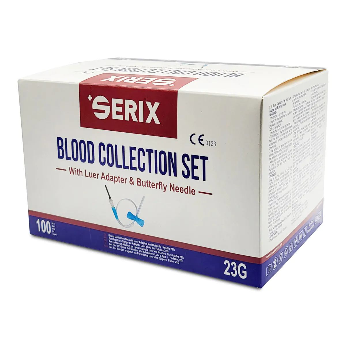 set-100-ace-colectare-recoltare-sange-tip-fluturas-23g-serix